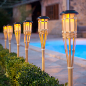 Garden Torches Bamboo parafin Lights